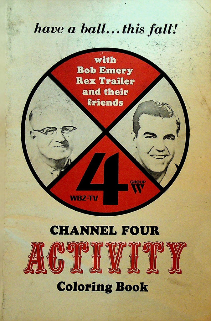 Boston Channel 4 WBZ TV Coloring Book 1964 Mr Magoo Bugs Bunny Felix the Cat0