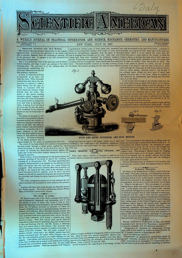 Scientific American July 20 1867 Greenwood Cemetery Brooklyn Paris Exposition0