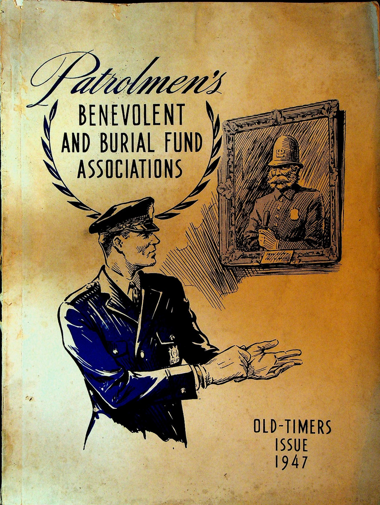 Patrolmen's Benevolent & Burial Fund Associations 1947 Paterson NJ Police0