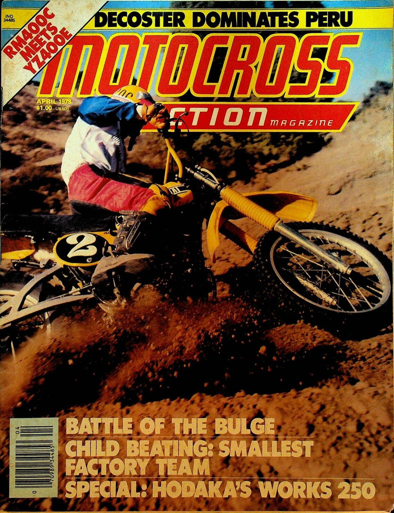 Motocross Action Magazine April 1978 Hodaka Suzuki Yamaha