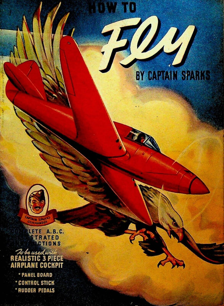 How to Fly by Captain Sparks 1941 Booklet Little Orphan Annie Quaker Cereal