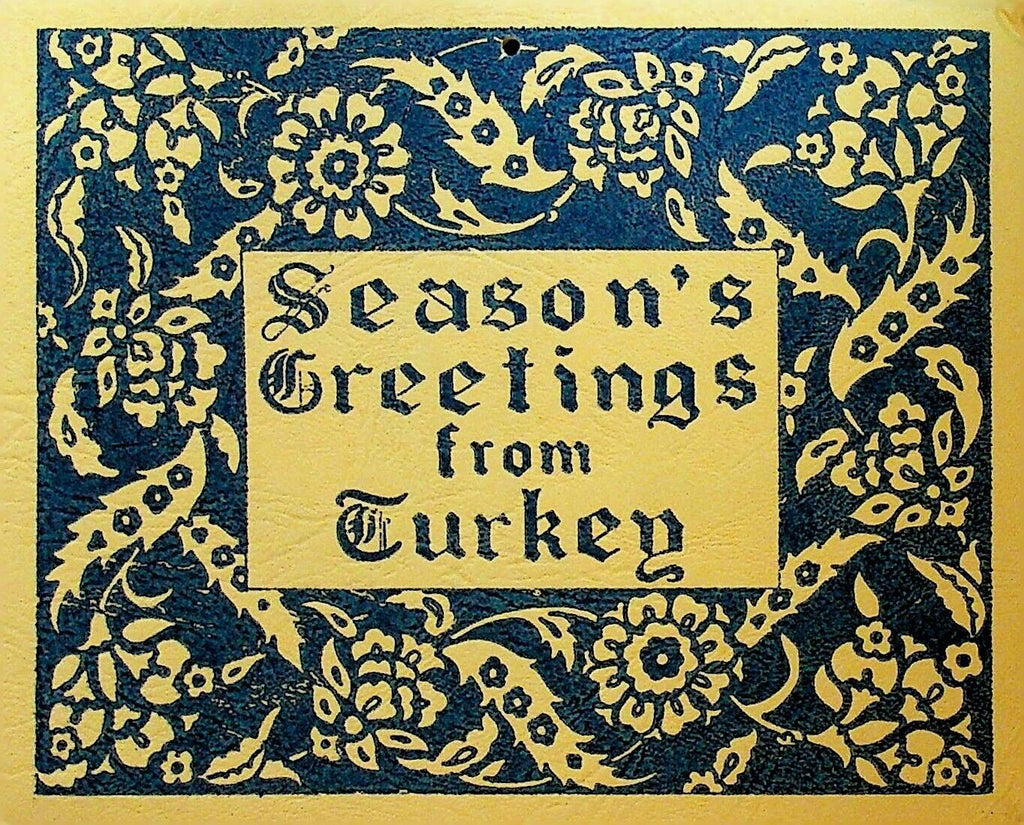 Season's Greetings from Turkey 1951 Calendar