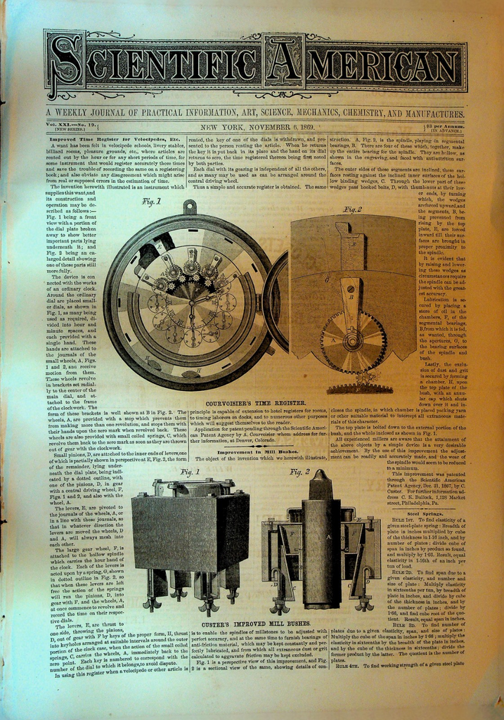 Scientific American November 6 1869 The Cardiff Giant WC Newell0