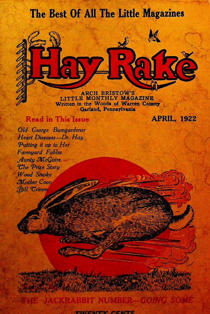 Hay Rake Arch Bristow's Little Monthly Magazine April 1922 Garland Pa0