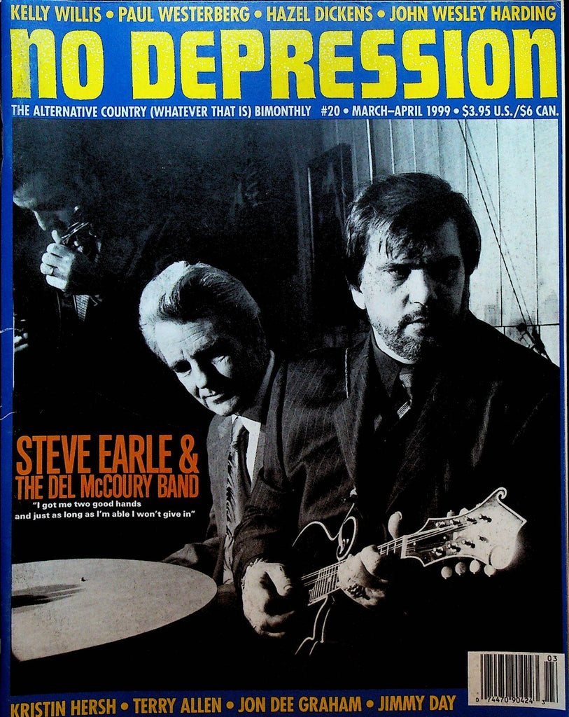 No Depression Magazine March 1999 #20 Steve Earle Paul Westerberg Kelly Willis0