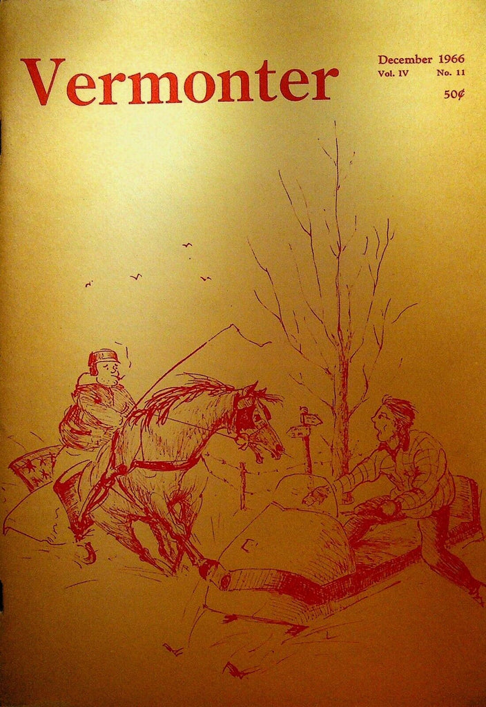 Vermonter Magazine December 1966 Christmas Rutland County River Valley