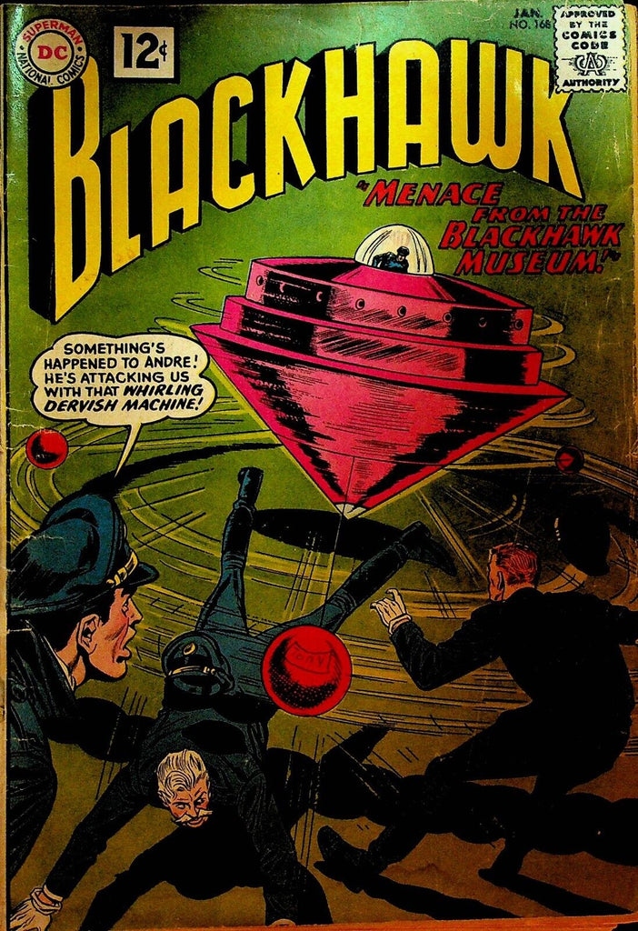 Blackhawk 168 DC Comics 1962 Menace from the Blackhawk Museum Whirling Dervish