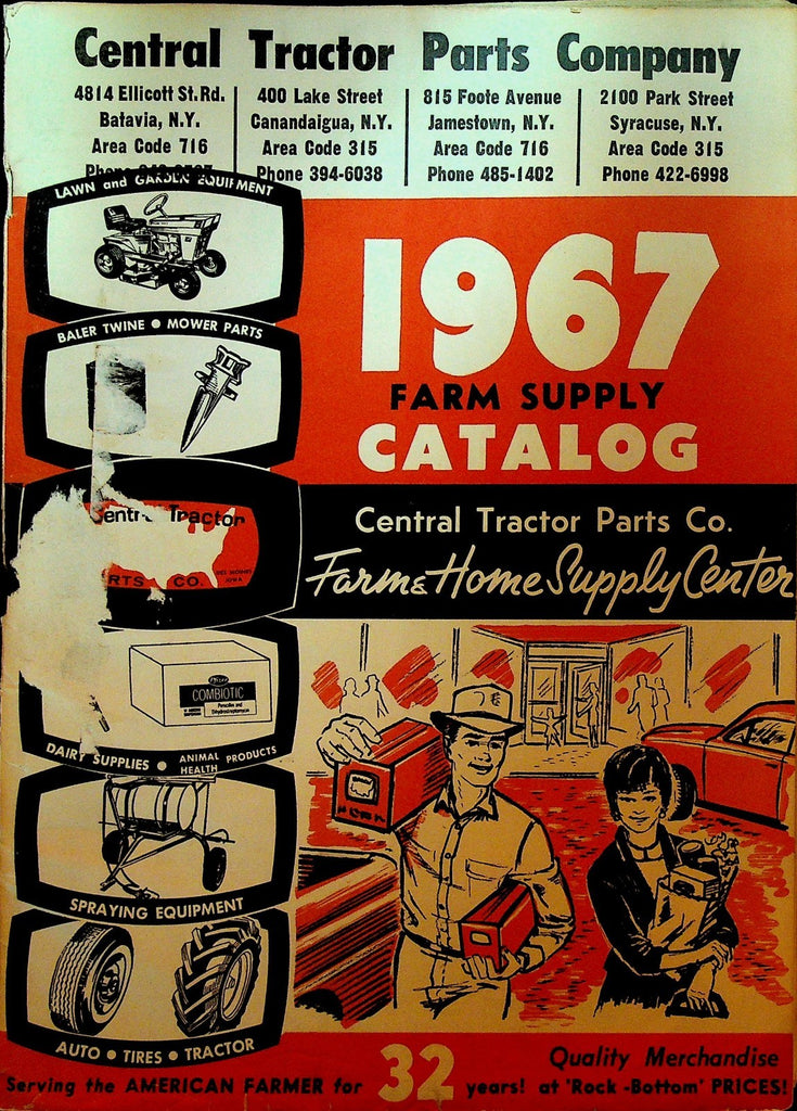 Central Tractor Parts Company Catalog 1967 Farm Supply Equipment Dairy0