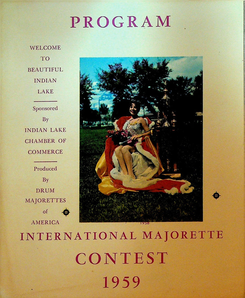 International Majorette Contest 1959 Program Indian Lake Ohio0