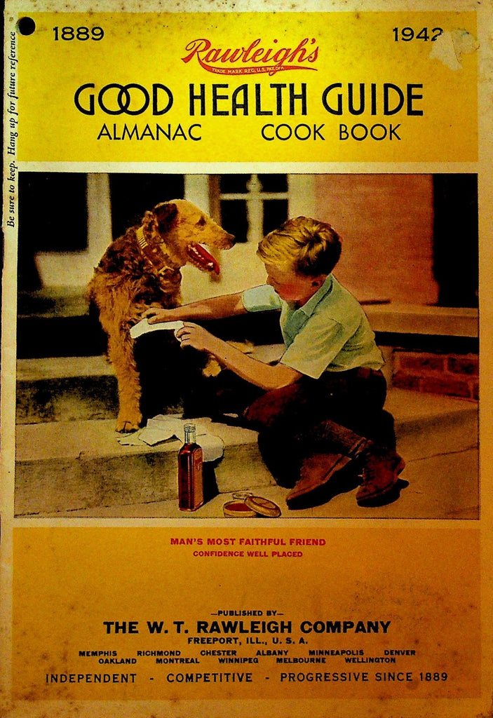 Rawleigh's Good Health Guide Almanac Cook Book 1942 Freeport Illinois0