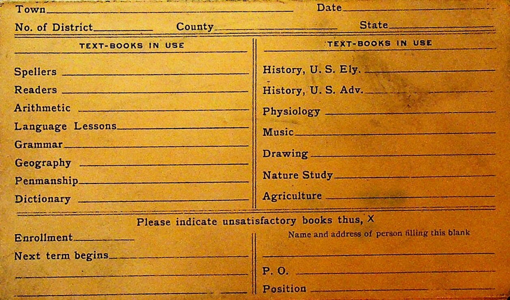 American Book Company Postal Card With Reply Card0