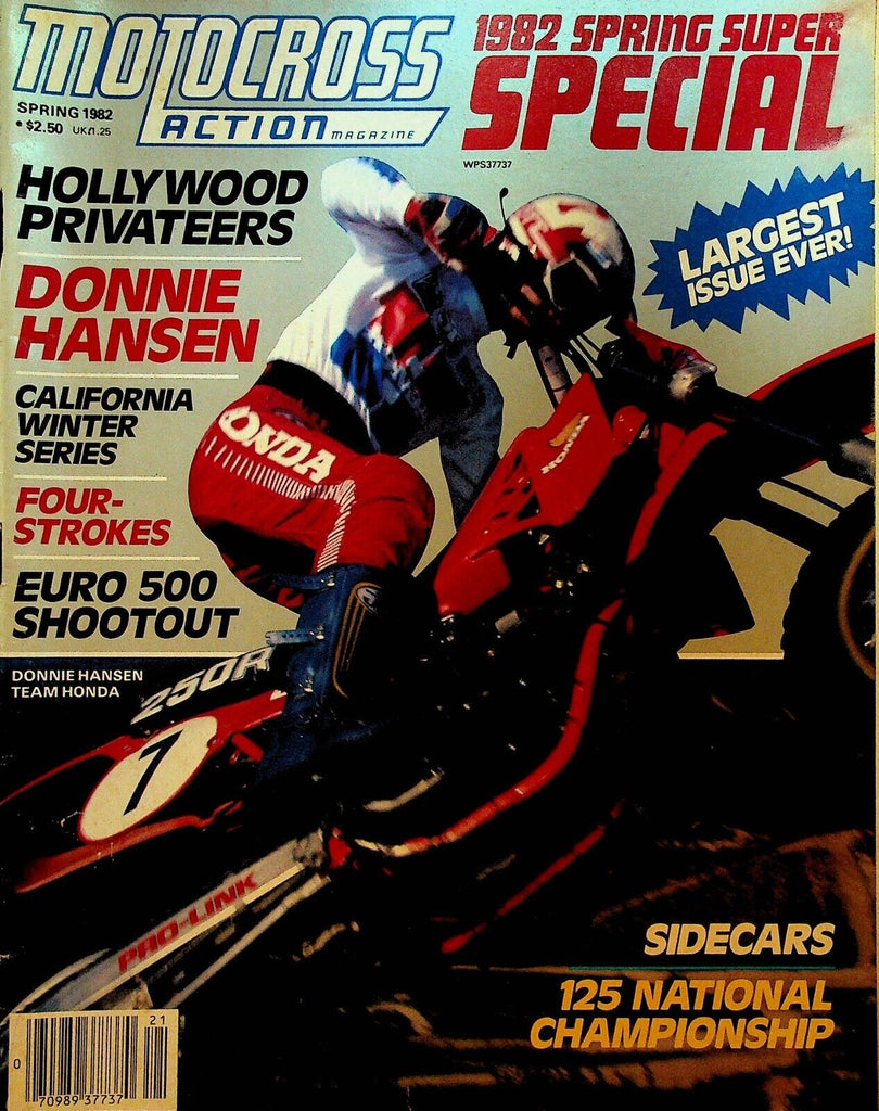 Motocross Action Magazine Spring 1982 Donnie Hansen George Holland