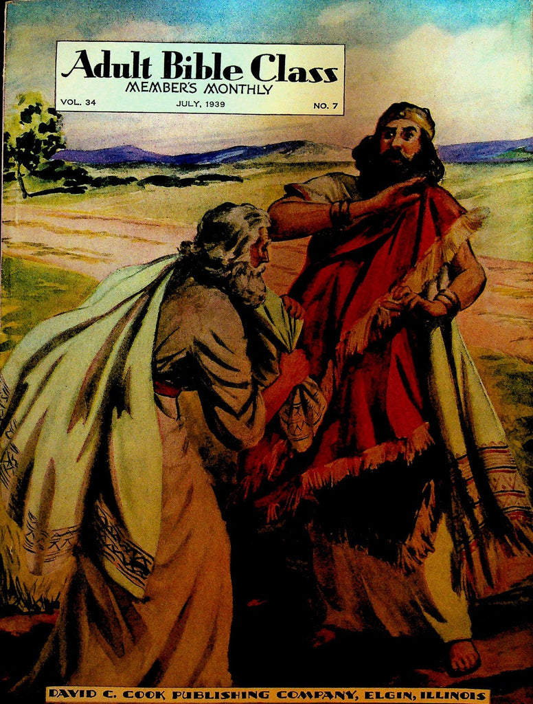 Adult Bible Class Members Monthly July 1939 David C Cook Solomon0