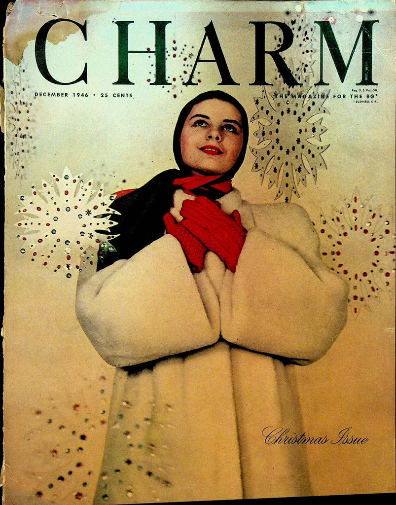 Charm Magazine December 1946 Christmas Mary Stewart Janet Lefler