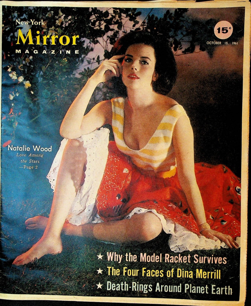 New York Mirror Magazine October 15 1961 Natalie Wood Rory Calhoun Dina Merrill0