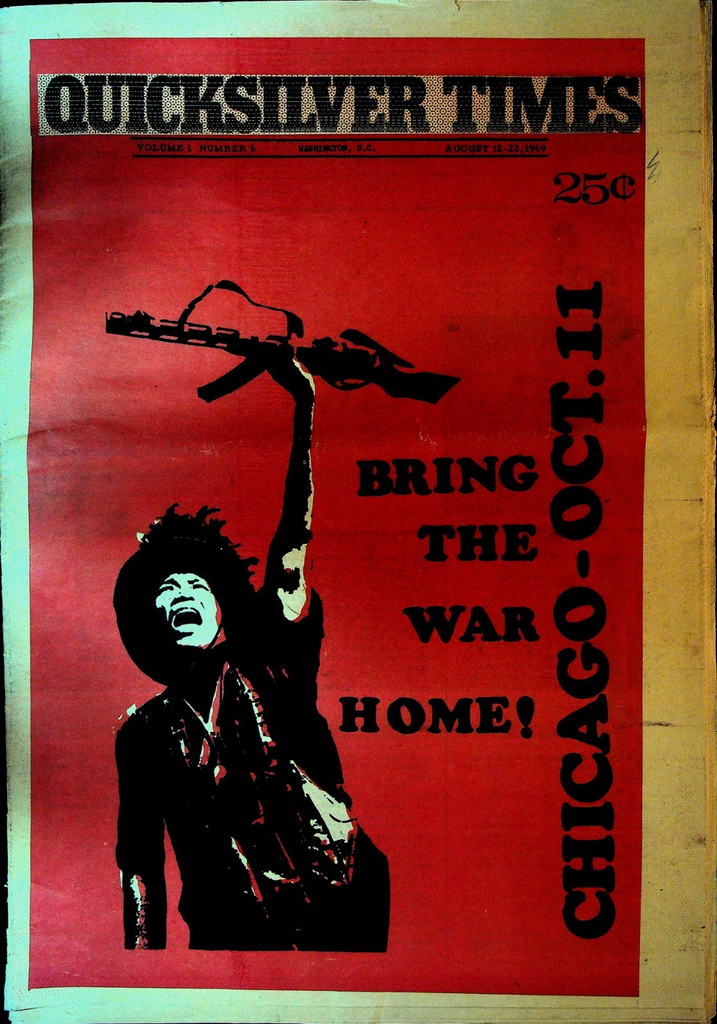 Quicksilver Times #6 August 12 1969 Woman's Lib Racism Vietnam War0
