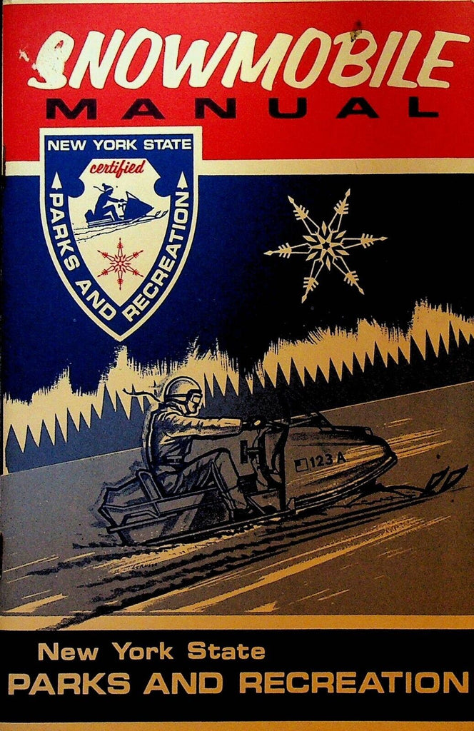 Snowmobile Manual 1970s New York State Parks & Recreation Booklet