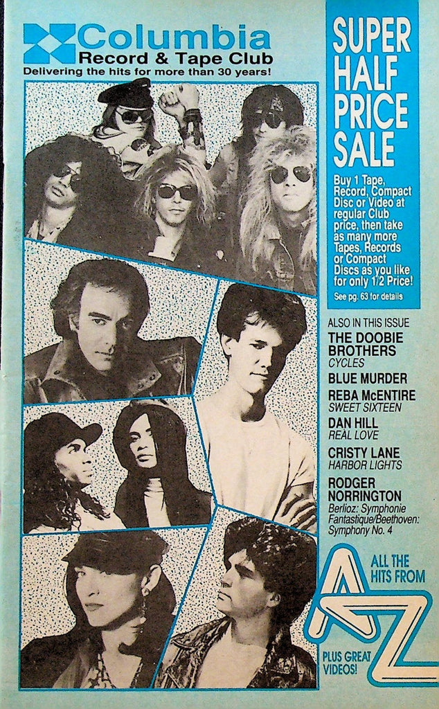 Columbia House Music Club Catalog 1989 Madonna Guns n Roses Neil Diamond0
