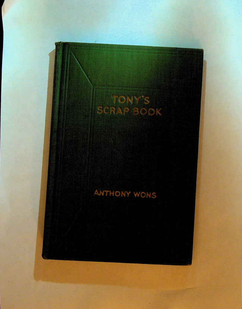 Tony's Scrap Book Anthony Wons Signed Book 1930 Radio0