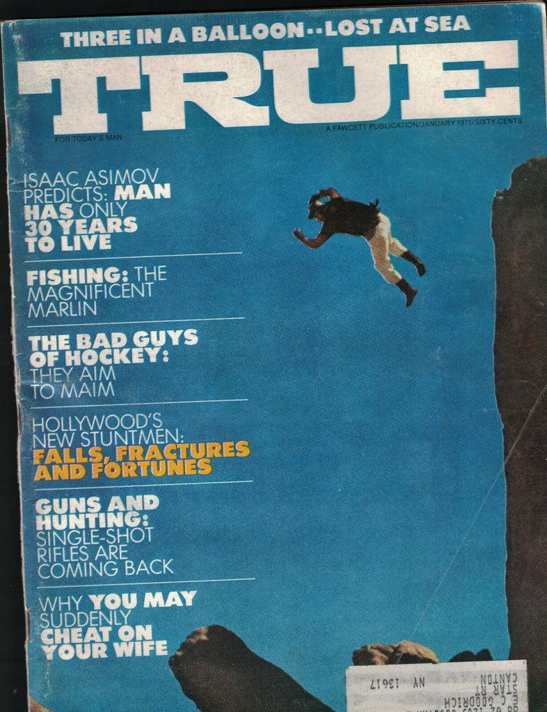 True Magazine January 1971 Heinie Manush TD Calnan Malcolm Brighton 0