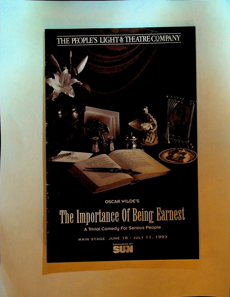 The Importance of Being Earnest Playbill June 1993 People's Light & Theatre Co0