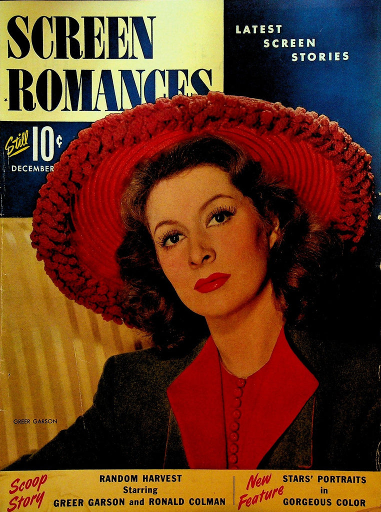 Screen Romances December 1942 Greer Garson Ronald Colman Abbott & Costello0