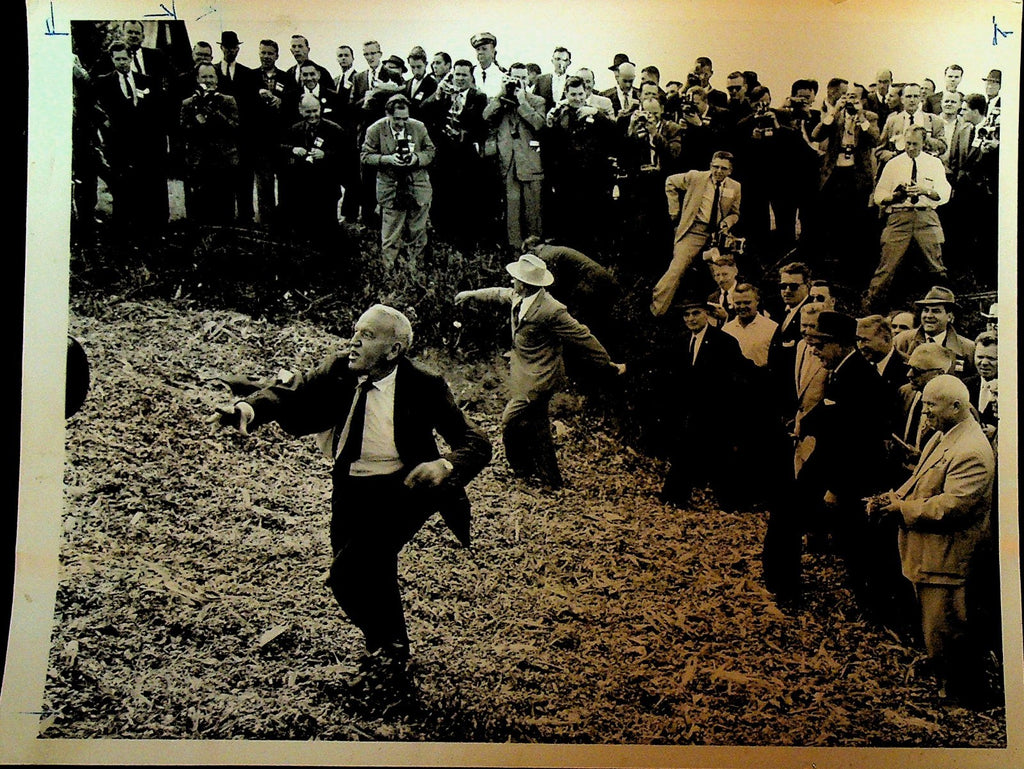 Nikita Khrushchev Wire Photo 1959 Roswell Bob Garst Iowa Farmer0