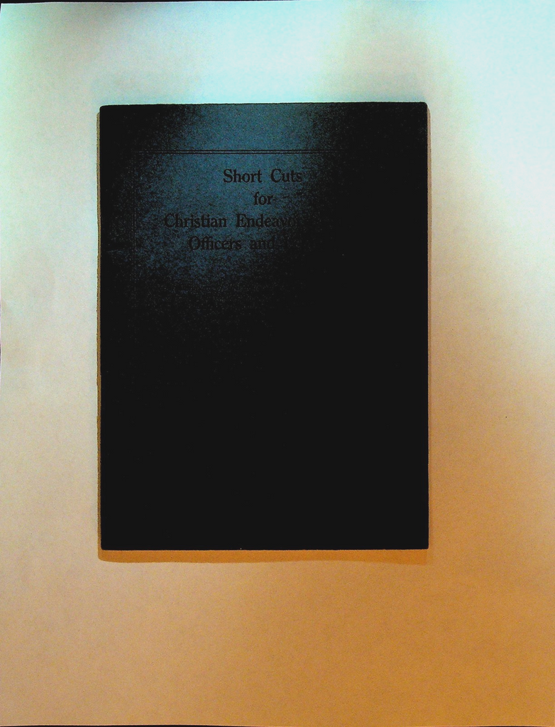Short Cuts for Christian Endeavor Society Officials & Leaders Booklet 19250