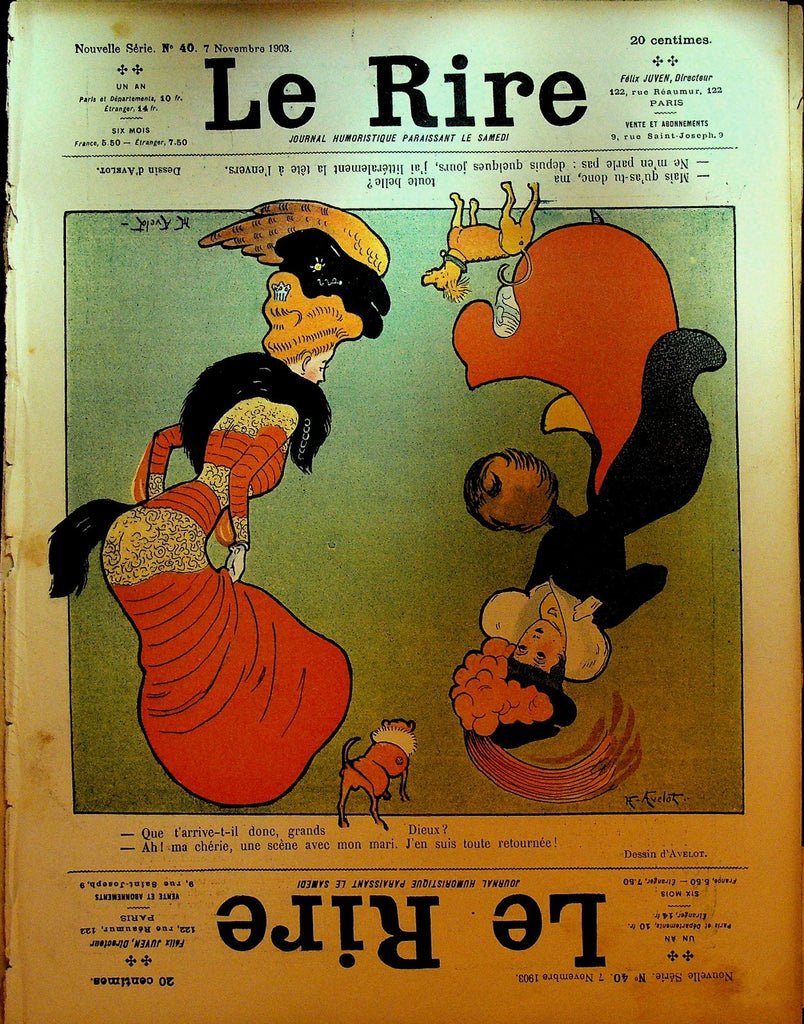 La Rire French Humor Magazine New Series #40 November 7 19030