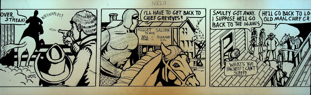 The Vanishing Bison Comic Strip Original Art John Krozel Buffalo #20 1970s0