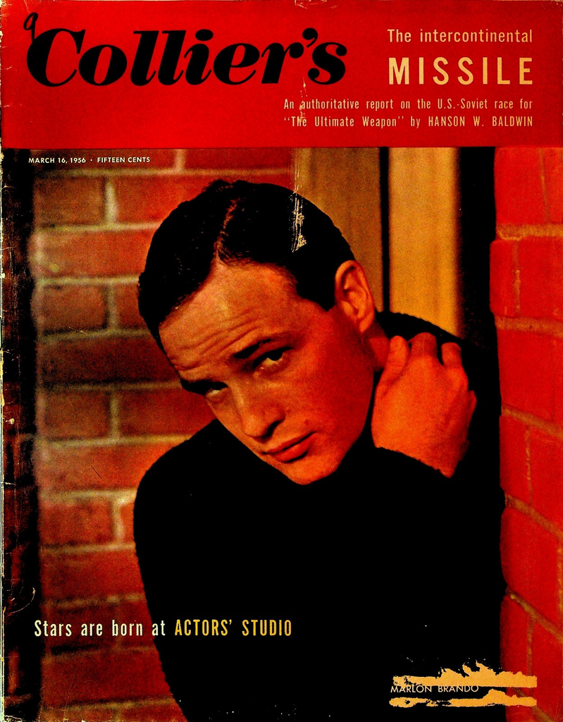 Collier's Magazine March 16 1956 Marlon Brando Marilyn Monroe Bill Russell0