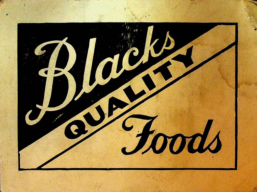 Blacks Quality Foods Fulton NY Specials Card Bakery Baking 1920s