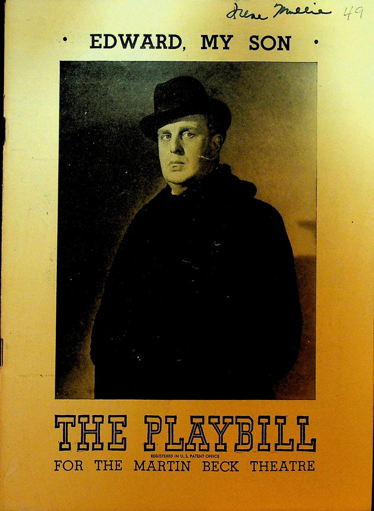 Edward My Son Playbill February 21 1949 Robert Morley Ian Hunter Adrianne Allen0