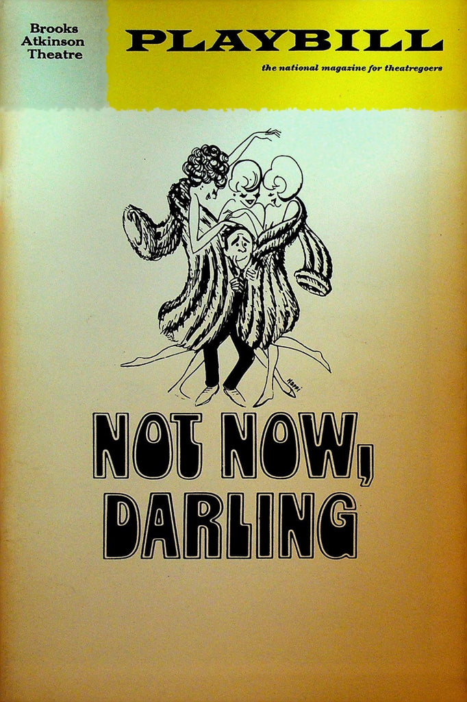 Not Now Darling Playbill October 1970 Norman Wisdom Rex Garner Joan Bassie0