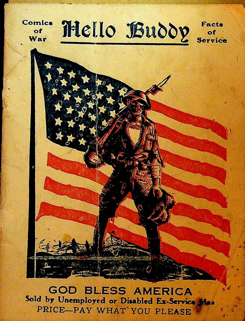 Hello Buddy Comics of War Facts of Service Booklet Unemployed Disabled Vet0