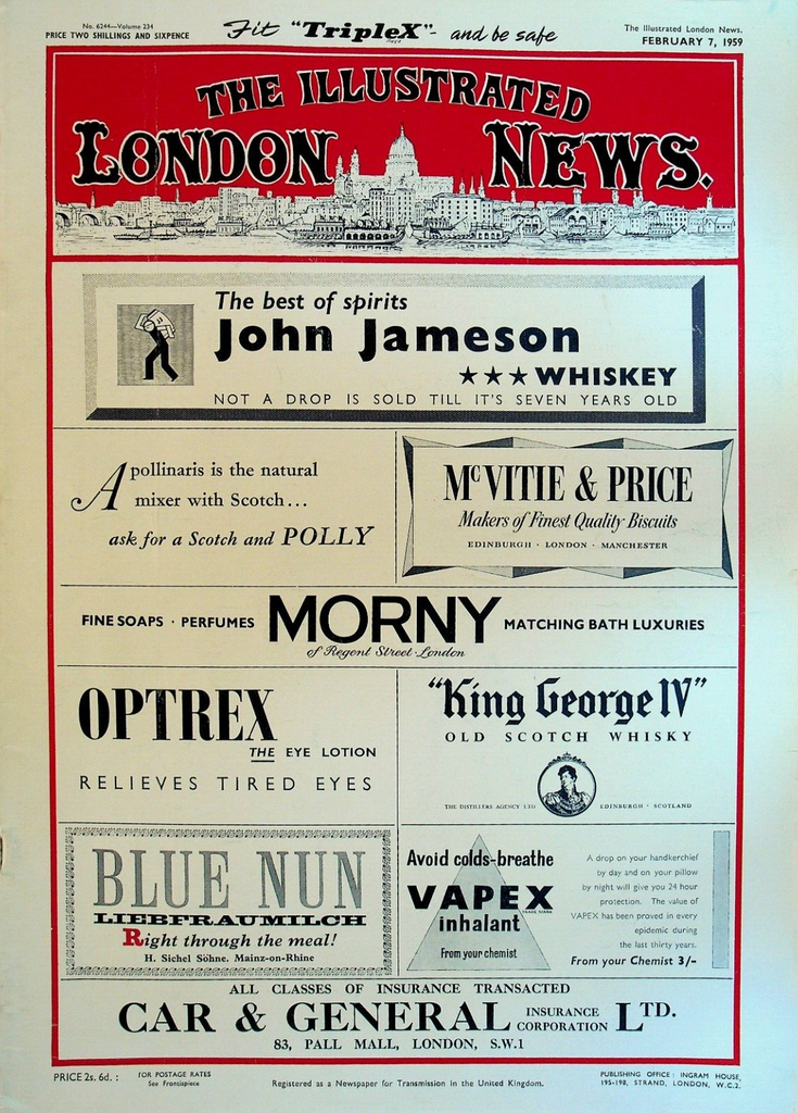 Illustrated London News February 7 1959 HMS Hans Hedtoft MGA Coupe