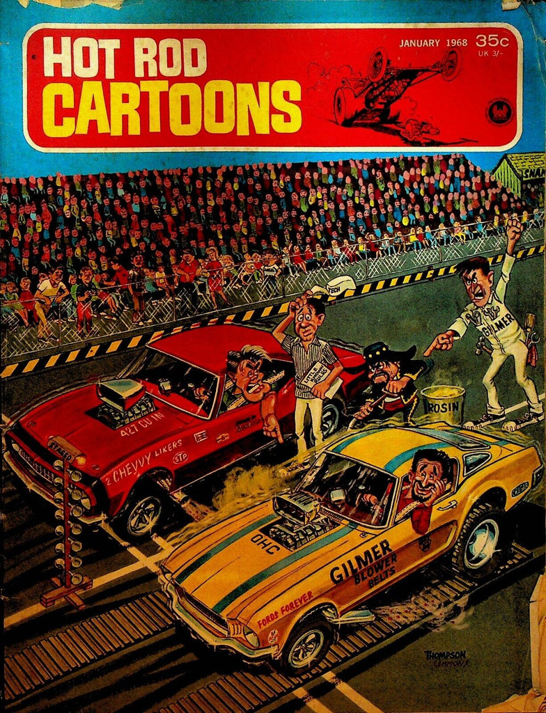 Hot Rod Cartoons Magazine January 1968 Jake Thompson