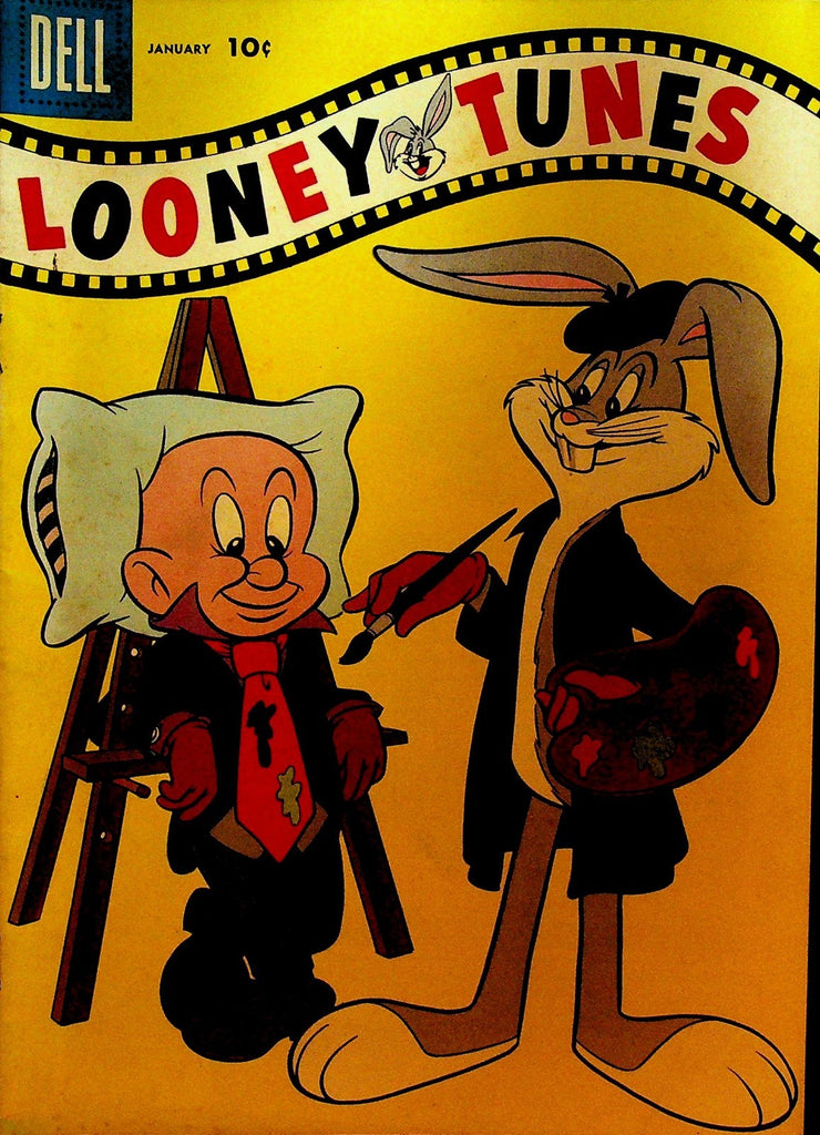 Looney Tunes 195 Dell Comics 1958 Bugs Bunny Artist Painter Elmer Fudd Pillow0