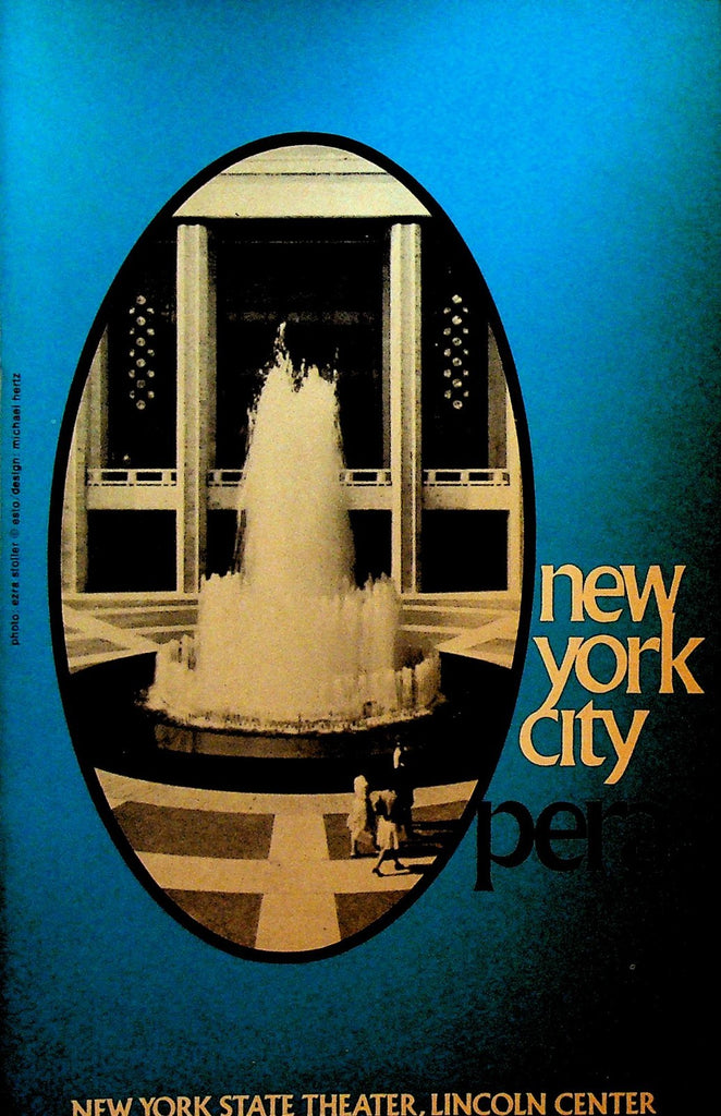 Il Ritorno d'Ulisse in Patria New York City Opera Playbill March 10 19760