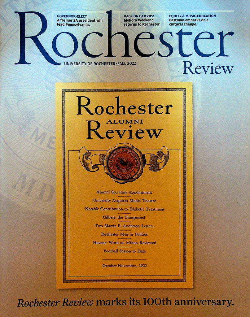 Rochester Review Fall 2022 Josh Shapiro James Longenbach0