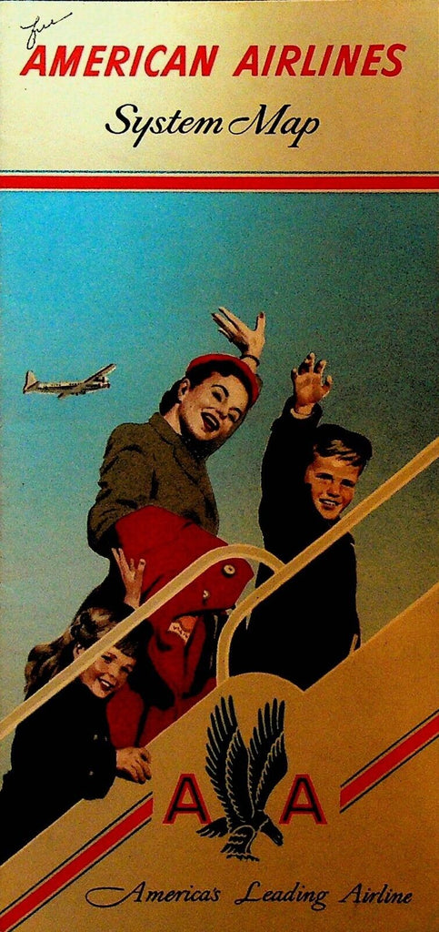 American Airlines System Map November 1952