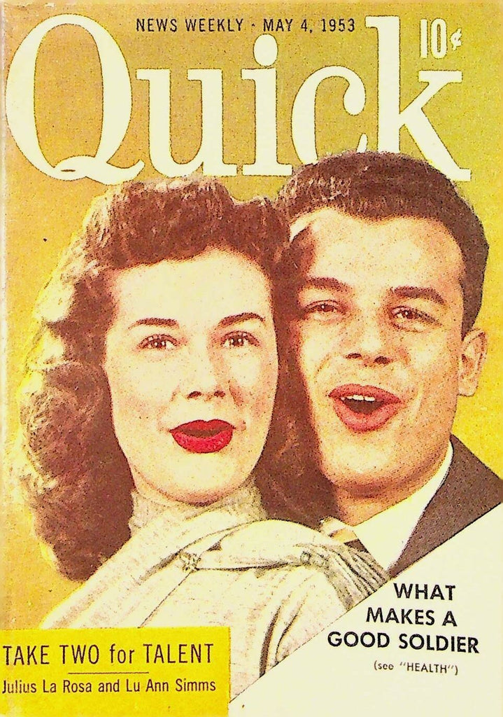 Quick Magazine May 4 1953 Lu Ann Simms Julius La Rosa Ingrid Bergman 0