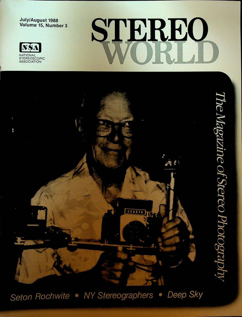 Stereo World Magazine of Photography July 1988 Seton Rochwite St Anthony Falls