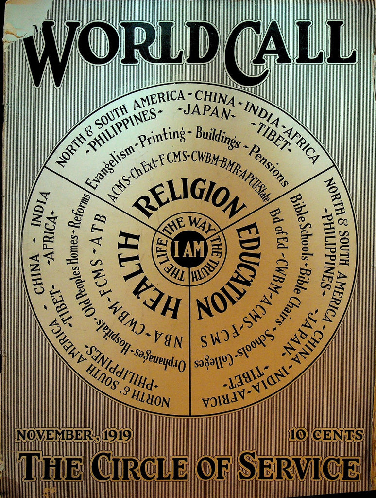 World Call Magazine November 1919 China Circle of Service Bible School0
