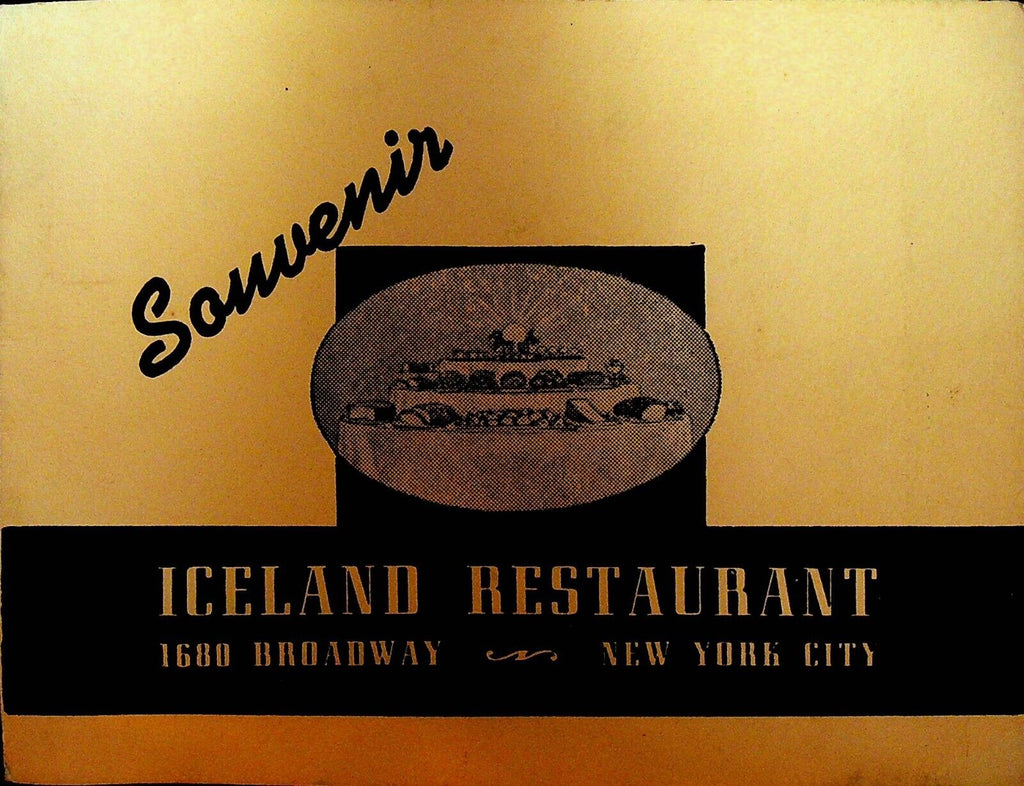 Iceland Restaurant 1940s Souvenir Photo Folder New York City