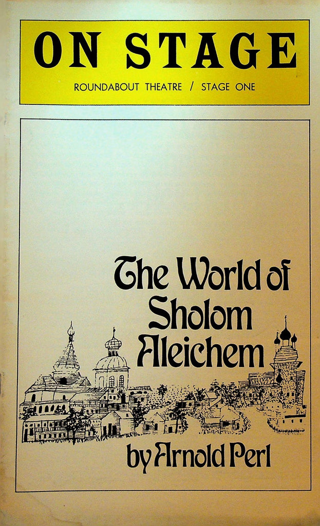 The World of Sholom Aleichem Playbill 1976 Derek Meader Mark Blum Rita Karin0