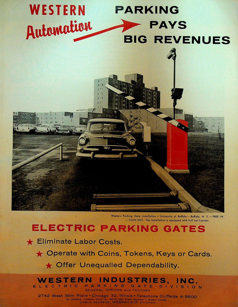 Western Industries Electric Parking Lot Gates Brochure 19600