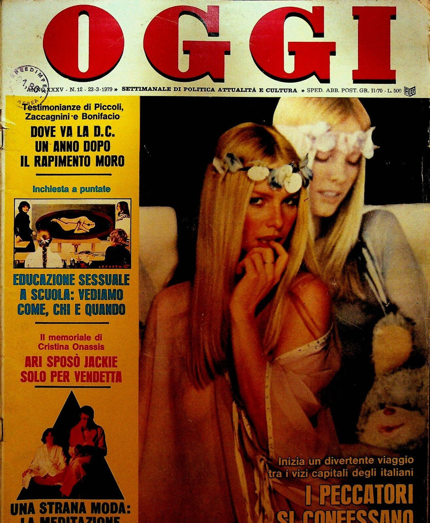 Oggi Magazine March 23 1979 Cristina Onassis Fonzie Superman Romy Schneider