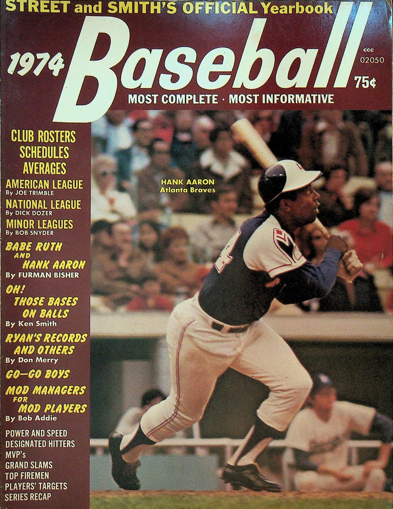 Street & Smith's Official Baseball Yearbook 1974 Hank Aaron Nolan Ryan0