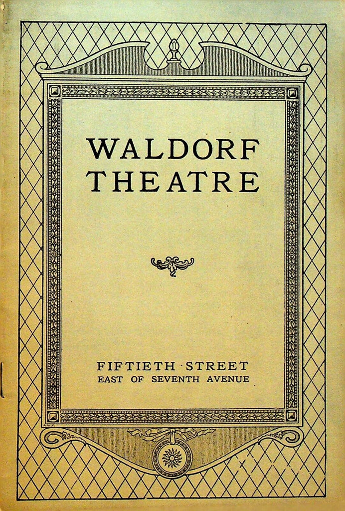 Bedfellows Playbill July 2 1929 Jane Marbury Eddie Kasper Hal K Dawson